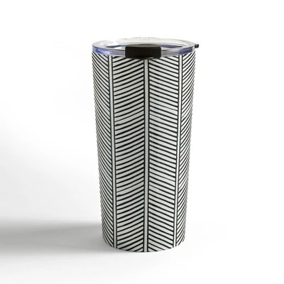 Little Arrow Design Co Organic Chevron Inkwell 20 Oz Stainless Steel Travel Mug - Deny Designs 6 Little Arrow Design Co Organic Chevron Inkwell 20 Oz Stainless Steel Travel Mug - Deny Designs - Image 4