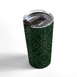 Marta Barragan Camarasa Vintage Emerald Pattern Travel Mug 20 Oz Stainless Steel Travel Mug - Deny Designs