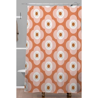 Beshka Kueser Shapes Flowers Shower Curtain Red - Deny Designs 3 Beshka Kueser Shapes Flowers Shower Curtain Red - Deny Designs