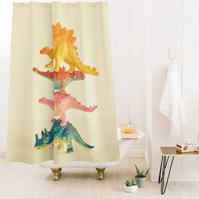 Deny Designs Kids' Cassia Beck Dinosaur Antics Shower Curtain 3 Deny Designs Kids' Cassia Beck Dinosaur Antics Shower Curtain