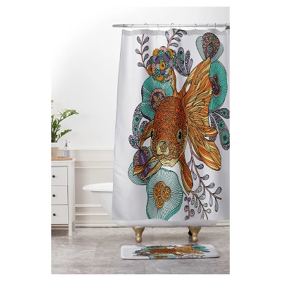 Valentina Ramos Little Fish Cushion Bath Mat Orange - Deny Designs 5 Valentina Ramos Little Fish Cushion Bath Mat Orange - Deny Designs - Image 3