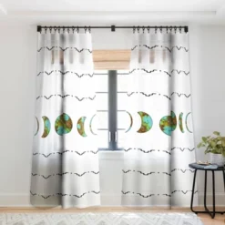 Allie Falcon Aztec Moon Single Panel Sheer Window Curtain - Deny Designs -Deny Designs Shop GUEST 1be821cc 675b 4ca3 96f0 2dbb1c867f13