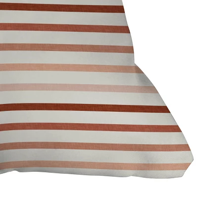 Little Arrow Design Co. Terracotta Stripes Outdoor Throw Pillow Beige - Deny Designs 3 Little Arrow Design Co. Terracotta Stripes Outdoor Throw Pillow Beige - Deny Designs