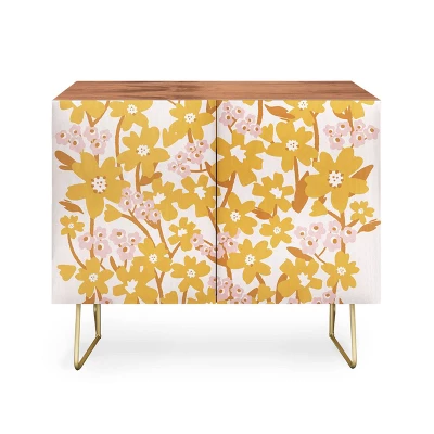 ThirtyOne Illustrations Wildflowers In Turmeric Credenza - Deny Designs 8 ThirtyOne Illustrations Wildflowers In Turmeric Credenza - Deny Designs - Image 6