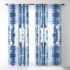 Jacqueline Maldonado Paradigm Blue Single Panel Sheer Window Curtain 64" X 50" - Deny Designs -Deny Designs Shop GUEST 1d3c0849 a0be 4ec4 929e 3f193bc9598f