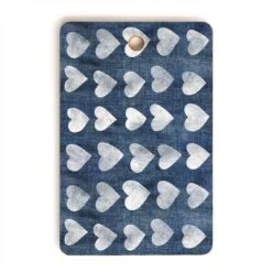 Schatzi Brown Heart Stamps Denim Cutting Board - Deny Designs -Deny Designs Shop GUEST 1e52cd6f 1c66 47da 92ba 52c3f97010eb