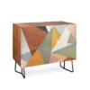 Little Arrow Design Co Modern Triangle Mosaic Credenza Walnut/Black - Deny Designs -Deny Designs Shop GUEST 1ea82d97 f5ad 422a 998f 77b1c7bd525b