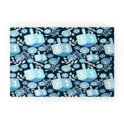 Marni Night Dreidel Looped Vinyl Welcome Mat - Society6 -Deny Designs Shop GUEST 1ee64d3d 354e 4b8e 8806 274db08f9e2c