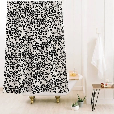 Deny Designs Iveta Abolina Neutral Leopard Shower Curtain 3 Deny Designs Iveta Abolina Neutral Leopard Shower Curtain