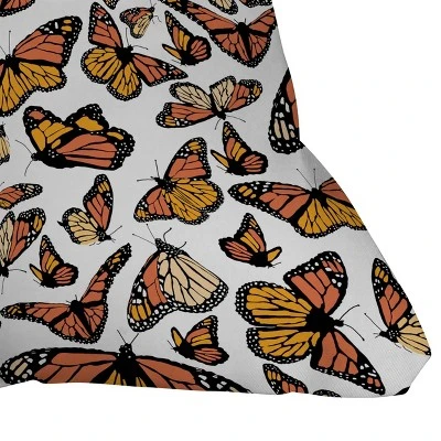 Southerly Design Monarchs In Flight Outdoor Throw Pillow Orange - Deny Designs 3 Southerly Design Monarchs In Flight Outdoor Throw Pillow Orange - Deny Designs