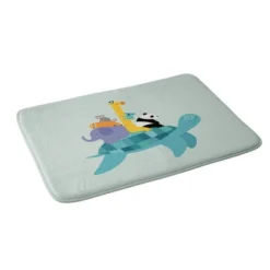 Deny Designs Andy Westface Travel Together Memory Foam Machine Washable Kids' Bath Mat