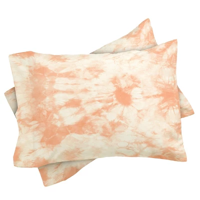 Amy Sia Tie Dye 3 Peach Duvet Set - Deny Designs 4 Amy Sia Tie Dye 3 Peach Duvet Set - Deny Designs - Image 2