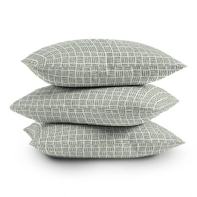 16"x16" Iveta Abolina Pine Needle Checker Square Throw Pillow Green - Deny Designs 5 16"x16" Iveta Abolina Pine Needle Checker Square Throw Pillow Green - Deny Designs - Image 3