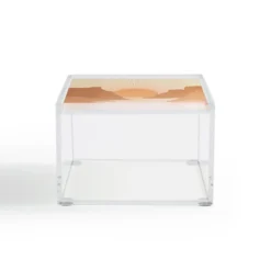 Iveta Abolina Valley Sunset Coral 4" X 4" Acrylic Box - Deny Designs -Deny Designs Shop GUEST 22ee2255 d060 4f68 8348 0e426946b3cb