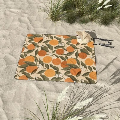 Cuss Yeah Designs Abstract Oranges Picnic Blanket - Deny Designs 4 Cuss Yeah Designs Abstract Oranges Picnic Blanket - Deny Designs - Image 2