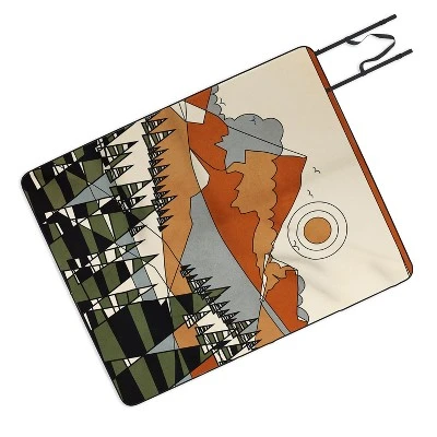 Nadja Wild Abstract Landscape 3 Picnic Blanket - Deny Designs 5 Nadja Wild Abstract Landscape 3 Picnic Blanket - Deny Designs - Image 3