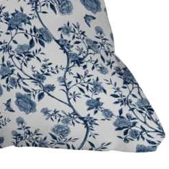20"x20" Deny Designs Evanjelina & Co Chinoiserie Outdoor Throw Pillow Blue: UV Protected, Mildew Resistant -Deny Designs Shop GUEST 23b5450d ea9b 4511 ba13 a57b9b2686e2