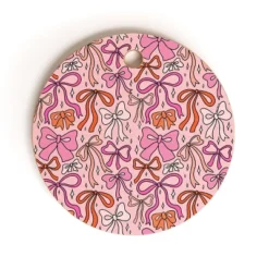Doodle By Meg Pink Bow Print Cutting Board - Round -Deny Designs Shop GUEST 249047e8 445f 4109 9bb5 cc0d83a23369