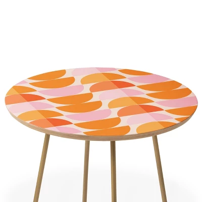 ThirtyOne Illustrations Tangerine Side Table - Deny Designs 3 ThirtyOne Illustrations Tangerine Side Table - Deny Designs