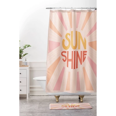 Lyman Creative Co. Sunshine Hand Lettering Memory Foam Bath Mat Pink - Deny Designs 3 Lyman Creative Co. Sunshine Hand Lettering Memory Foam Bath Mat Pink - Deny Designs