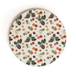 Menina Lisboa Peaches White Flowers Cutting Board - Round -Deny Designs Shop GUEST 275817da 8766 473d a385 0e8f6e43cc36