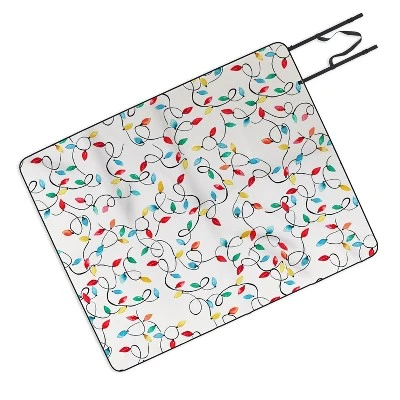 Ninola Design Christmas Lights Picnic Blanket -Deny Designs 5 Ninola Design Christmas Lights Picnic Blanket -Deny Designs - Image 3