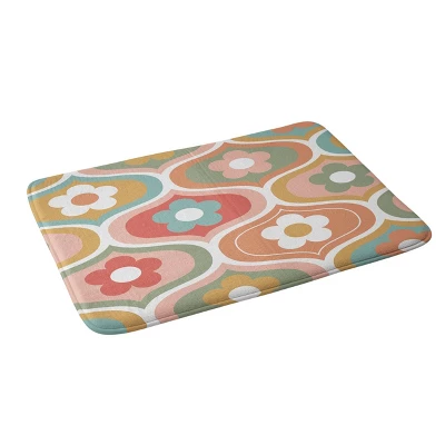 34"x21" Emanuela Carratoni Vintage Floral Geometry Memory Foam Bath Mat - Deny Designs 3 34"x21" Emanuela Carratoni Vintage Floral Geometry Memory Foam Bath Mat - Deny Designs