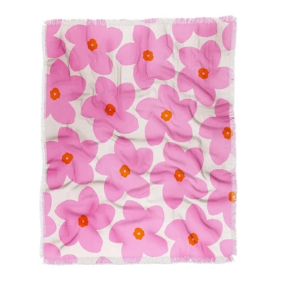 Daily Regina Designs Abstract Retro Flower Pink Woven Throw Blanket - Deny Designs 7 Daily Regina Designs Abstract Retro Flower Pink Woven Throw Blanket - Deny Designs - Image 5