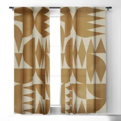 1pc Blackout Window Curtain Panel - Deny Designs