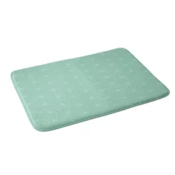 Hello Sayang Starburst Memory Foam Bath Mat Green - Deny Designs