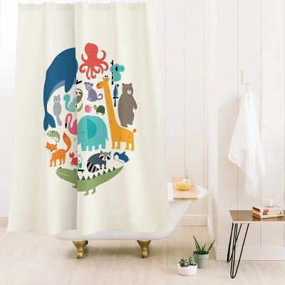 Deny Designs Kids' Andy Westface 'We Are One' Shower Curtain 3 Deny Designs Kids' Andy Westface 'We Are One' Shower Curtain