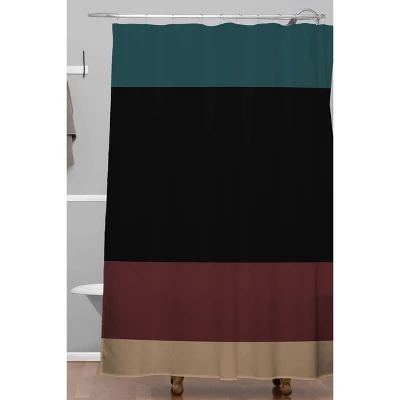 Color Poems Contemporary Color Block Shower Curtain - Deny Designs 3 Color Poems Contemporary Color Block Shower Curtain - Deny Designs