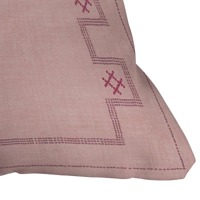 Becky Bailey Bungalow Kilim Square Throw Pillow Pink - Deny Designs 4 Becky Bailey Bungalow Kilim Square Throw Pillow Pink - Deny Designs - Image 2