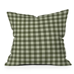 Colour Poems Gingham Pattern Moss Outdoor Throw Pillow Green - Deny Designs -Deny Designs Shop GUEST 2d1b8c28 94ce 4e2d 9ff6 c97fd452fc4e