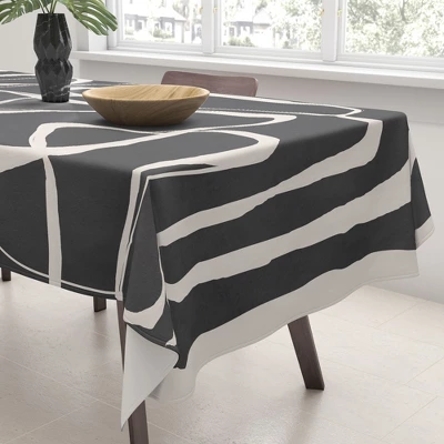 Nadja Modern Minimalist One Line Art Tablecloth - Deny Designs 4 Nadja Modern Minimalist One Line Art Tablecloth - Deny Designs - Image 2