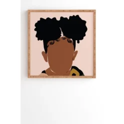 Domonique Brown Two Puffs Framed Wall Art Bamboo - Deny Designs -Deny Designs Shop GUEST 2e176ddd ea7d 49b1 a4c0 95d3c1fdfbcd