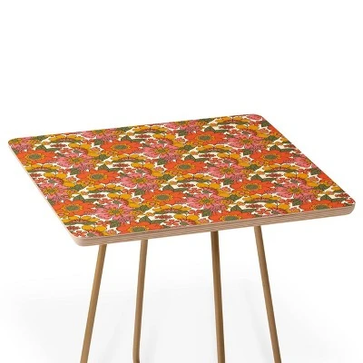 ThirtyOne Illustrations Spring In Retro Side Table - Deny Designs 3 ThirtyOne Illustrations Spring In Retro Side Table - Deny Designs