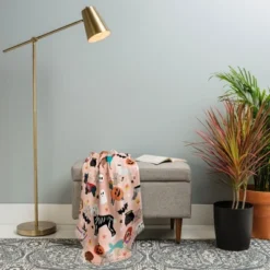 Petfriendly Dogs Halloween Costumes Cute Woven Throw Blanket, 50x60 - Deny Designs