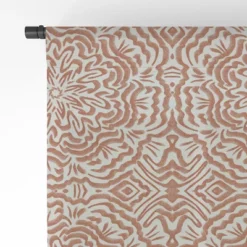 Marta Barragan Camarasa Terracotta Strokes Pattern Single Panel Sheer Window Curtain - Deny Designs -Deny Designs Shop GUEST 2f40c34d 8d8c 43b2 b0cc 16d009131043