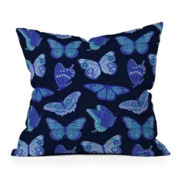 18"x18" Deny Designs Jessica Molina Texas Butterflies Outdoor Throw Pillow Blue/Black: UV Protected, Mildew Resistant Polyester -Deny Designs Shop GUEST 317c0792 56d6 4dbc bc8d 44834d811cae