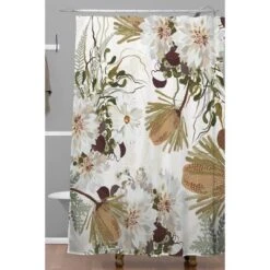 Iveta Abolina Juliette Charm Shower Curtain Brown - Deny Designs