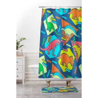 Deny Designs Kids' Chobopop 90s Dinosaur Pattern Memory Foam Machine Washable Bath Mat 5 Deny Designs Kids' Chobopop 90s Dinosaur Pattern Memory Foam Machine Washable Bath Mat - Image 3