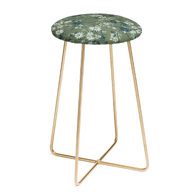 Wagner Campelo Florada Counter Stool - Deny Designs 5 Wagner Campelo Florada Counter Stool - Deny Designs - Image 3