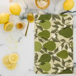 Cuss Yeah Designs Abstract Pears Cutting Board Rectangle - Deny Designs
