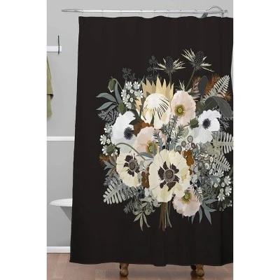 Iveta Abolina Elsa Shower Curtain Black - Deny Designs 3 Iveta Abolina Elsa Shower Curtain Black - Deny Designs