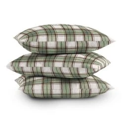 20"x20" Deny Designs Ninola Design Geo Checks Outdoor Throw Pillow Green -Deny Designs Shop GUEST 3576feb4 2842 4d9f ac01 0aae74a4a424 1