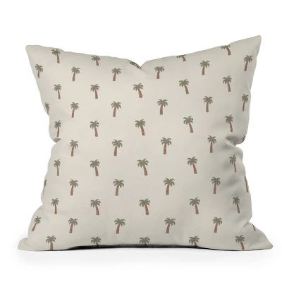 20"x20" Deny Designs Little Arrow Design Co Palm Tree Outdoor Throw Pillow Cream: Abstract Pattern, Polyester Fill, Spot Clean 6 20"x20" Deny Designs Little Arrow Design Co Palm Tree Outdoor Throw Pillow Cream: Abstract Pattern, Polyester Fill, Spot Clean - Image 4