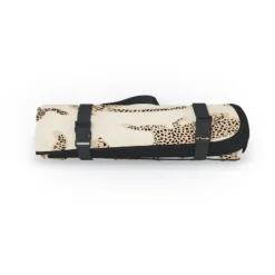Iveta Abolina Cheetahs Tan Picnic Blanket - Deny Designs