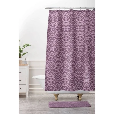 Wagner Campelo Boho Volutes Lavender Memory Foam Bath Mat Purple - Deny Designs 4 Wagner Campelo Boho Volutes Lavender Memory Foam Bath Mat Purple - Deny Designs - Image 2