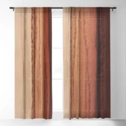 Deny Designs Shop 30 Monika Strigel Within The Tides Cinnamon DAR Single Panel Sheer Window Curtain - Deny Designs